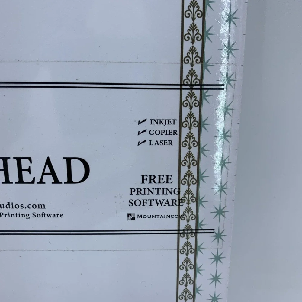 Y2K Great‎ Papers Christmas Holiday Christian Religious Letterhead Paper 100pcs